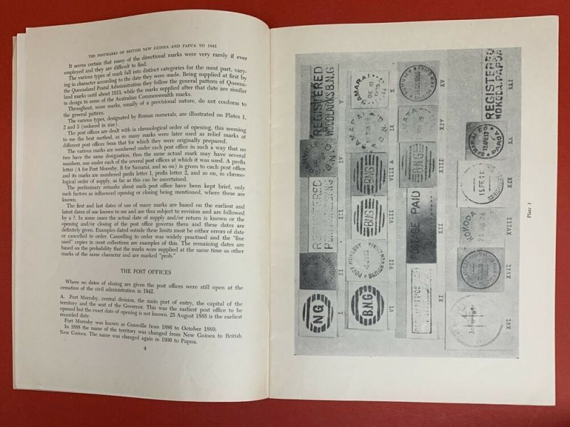 The Postmarks of British New Guinea and Papua to 1942, by Hamilton Croaker