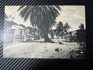 1909 Danish West Indies DWI RPPC Postcard Cover St Thomas to Montreal Canada 2