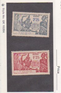 Togo Scott # 268-269  New York World’s Fair issue MNH (1939)