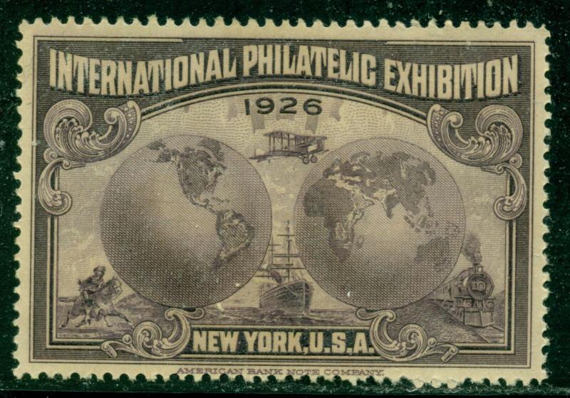 1926 INTERNATIONAL PHILATELIC EXHIBITION NY, NO GUM, GREAT PRICE!