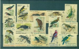 Norfolk Is. - Sc# 126-40. 1970-1. Birds. MNH $30.40.