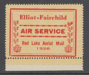 Canada Sc CL8 MNH. 1926 25c red & yellow Elliott-Fairchild Semi-Official