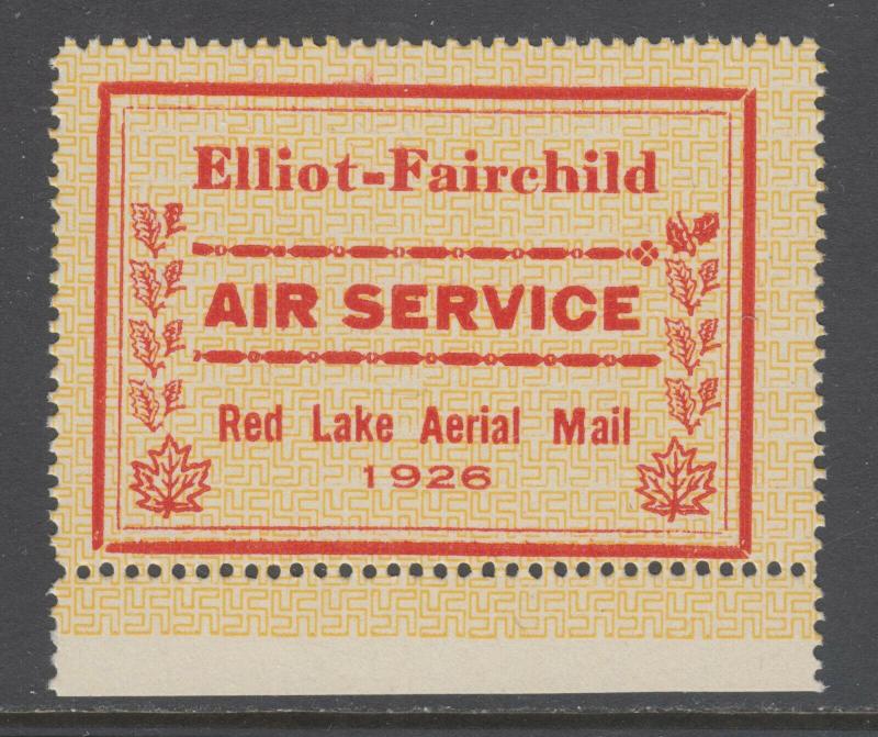 Canada Sc CL8 MNH. 1926 25c red & yellow Elliott-Fairchild Semi-Official