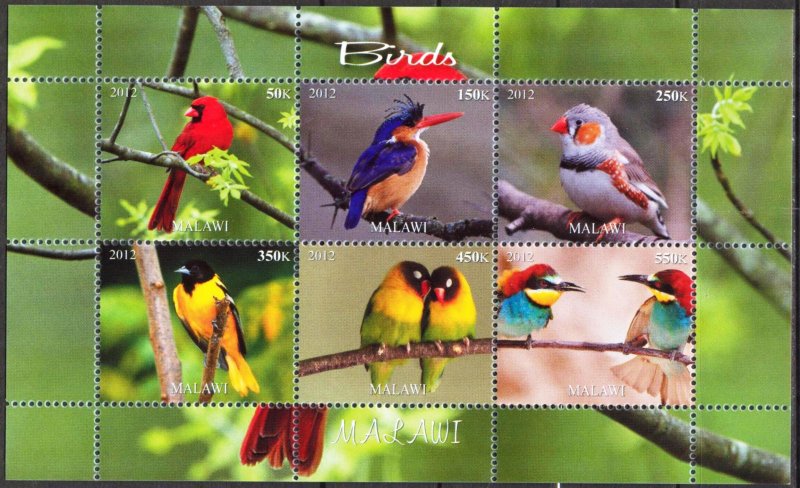 Malawi 2012 Birds (1) MNH Cinderella !