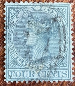 Ceylon #64 Used HR Single Queen Victoria L21