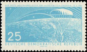 Germany DDR  #549-551, Complete Set(3), 1961, Space, Never Hinged