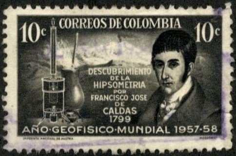COLOMBIA #680, USED ON 102 CARD - 1958 - COLOMBIA152