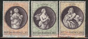 San Marino Scott 713-715 MNH** 1969 Raphael ART stamp set