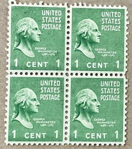 804 1c George Washington Prexie Issue, F/VF MNH  100 count issued 1938