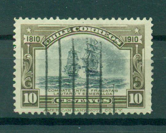Chile sc# 87 used cat value $.30