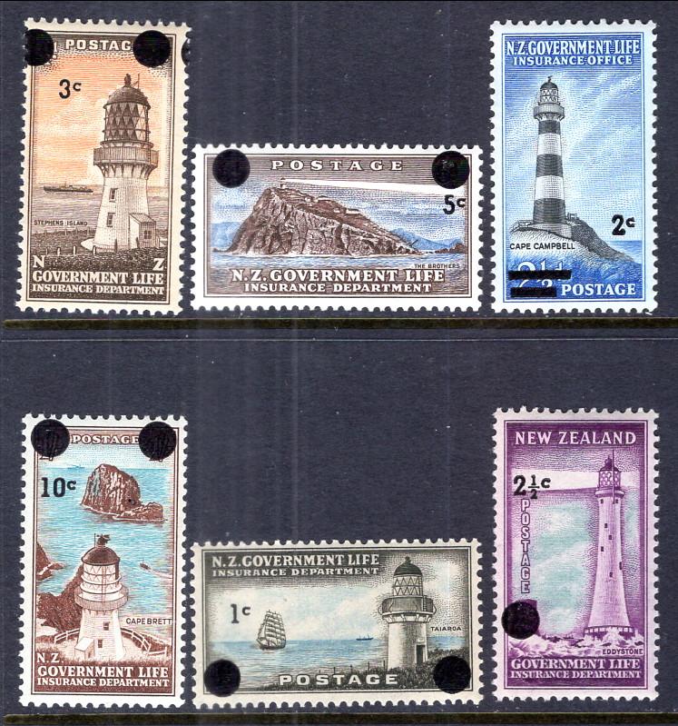 New Zealand OY37-OY42 MNH VF