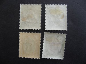 SOUTH AFRICA Sc 6 (2 shades), 7 and 9 4 MH stamps, check them out!