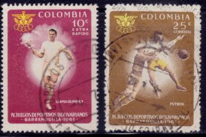 Colombia, 1961, Bolivar Sport Games, Barranquilla, 10/25c, used**