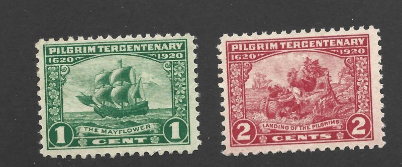 United States Scott 548-549 1 and 2-cent Pilgrim issue Mint NH