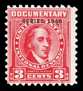 Scott R290 3c 1940 Dated Red Revenue Used Fine Cat $12