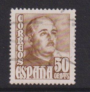 Spain    #765  used 1948  Franco   50c