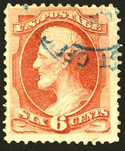 U.S. #159 Used BLUE CANCEL