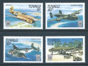 Tuvalu #307-10 NH World War II Aircraft