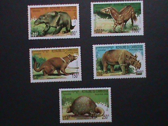 CAMBODIA 1994-SC# 1359-63 PREHISTORY ANIMALS MINT SET VF WE SHIP TO WORLD WIDE