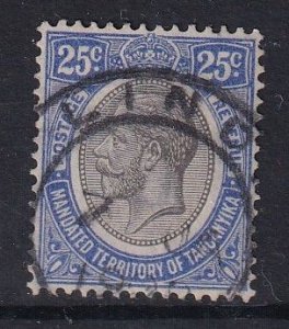 Tanganyika #33 used 1927 King George V  25c