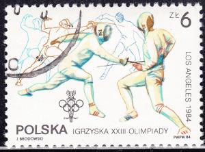 Poland 2618 Olympic Fencing 1984