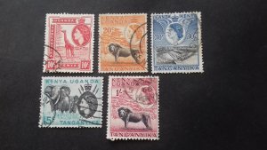 Kenya 1954 Queen Elizabeth II and Landscapes Used