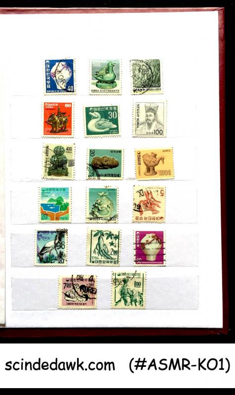 COLLECTION OF KOREA STAMP IN SMALL STOCK BOOK - 138 STAMPS