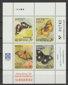 MICRONESIA 1994 SG 360/363 MNH