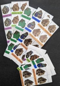 EDW1949SELL : ZAMBIA 1982 Scott #263-67 Minerals. 24 Cplt sets. VF, MNH Cat $364