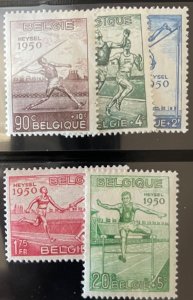 Belgium, 1950, SC B480-B484, MNH, VF,  Complete Set