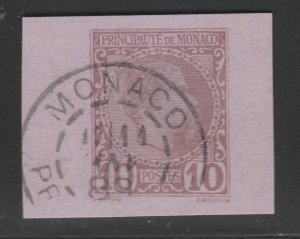 MONACO Postal Stationery Cut Out A17P29F38365-