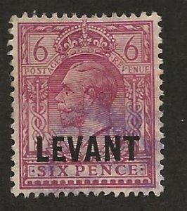 GREAT BRITAIN OFFICES - TURKISH EMPIRE SC# 52  FVF/U 1921