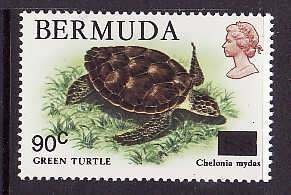 Bermuda-Sc#509- id7-unused NH set-Turtles-Marine Life-1986-        