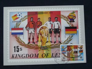 football world cup 1974 in Germany maximum card Lesotho 1982