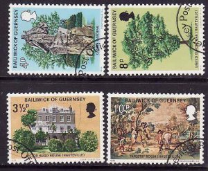 Guernsey-Sc#123-6- id6-used set-Victor Hugo-1975-