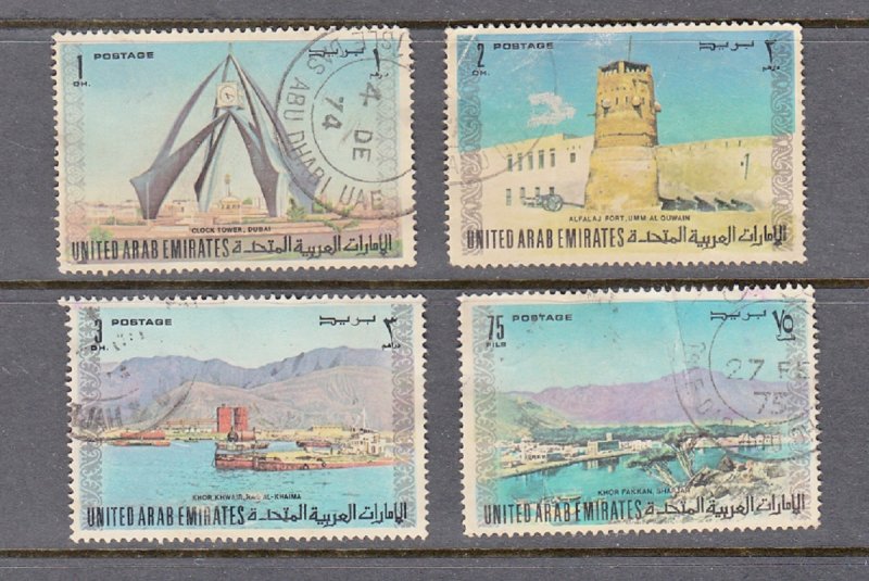 UNITED ARAB EMIRATES U.A.E. SC# 18,19,21,22 USED