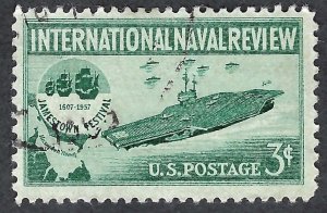 United States #1091 3¢ International Naval Review (1957). Used