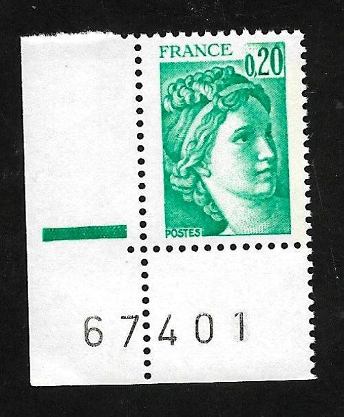 France 1978 - MNH + PL# - Scott #1565