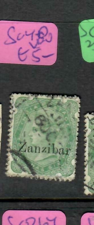 ZANZIBAR (PP1005B)  QV ON INDIA  2A 6P  SG 8D    CDS  VFU