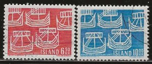 Iceland #404-405   used