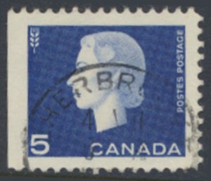  Canada  Sc# 405  Used  left imperf QE II 1963 see details  / scans