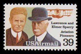 PCBstamps   US C 114 39c Lawrence and Elmer Sperry, MNH, (12)