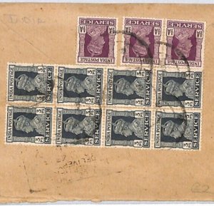 INDIA KGVI Official Cover EXPRESS OHMS Block Franking Delhi Junction RTO PJ242