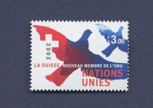 UNITED NATIONS GENEVA - Scott  404-  MNH - Bird  - 2002