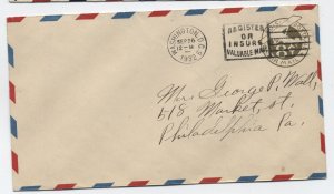 1932 UC7 8ct airmail stamped envelope first day cover [y8896]