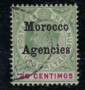 Great Britain Offices in Morocco SC#22a Used F-VF SCV$225...Fill Great spots!