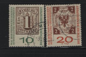 Germany, B366A-B367A Used, 1959 Interposta Philatelic Exhibition