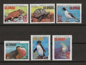 ECUADOR/GALAPAGOS 1992 WWF SG 2134/39 MNH