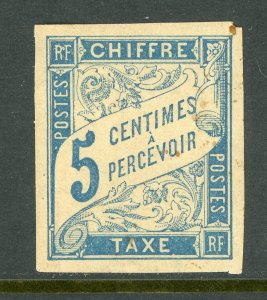 French Colony 1894 General Issues 5¢ Postage Due Scott #J15 Mint D859