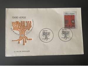 1978 Cape Verde Mi. 378 FDC Day Telecommunications World Telecommunications Day ITU-